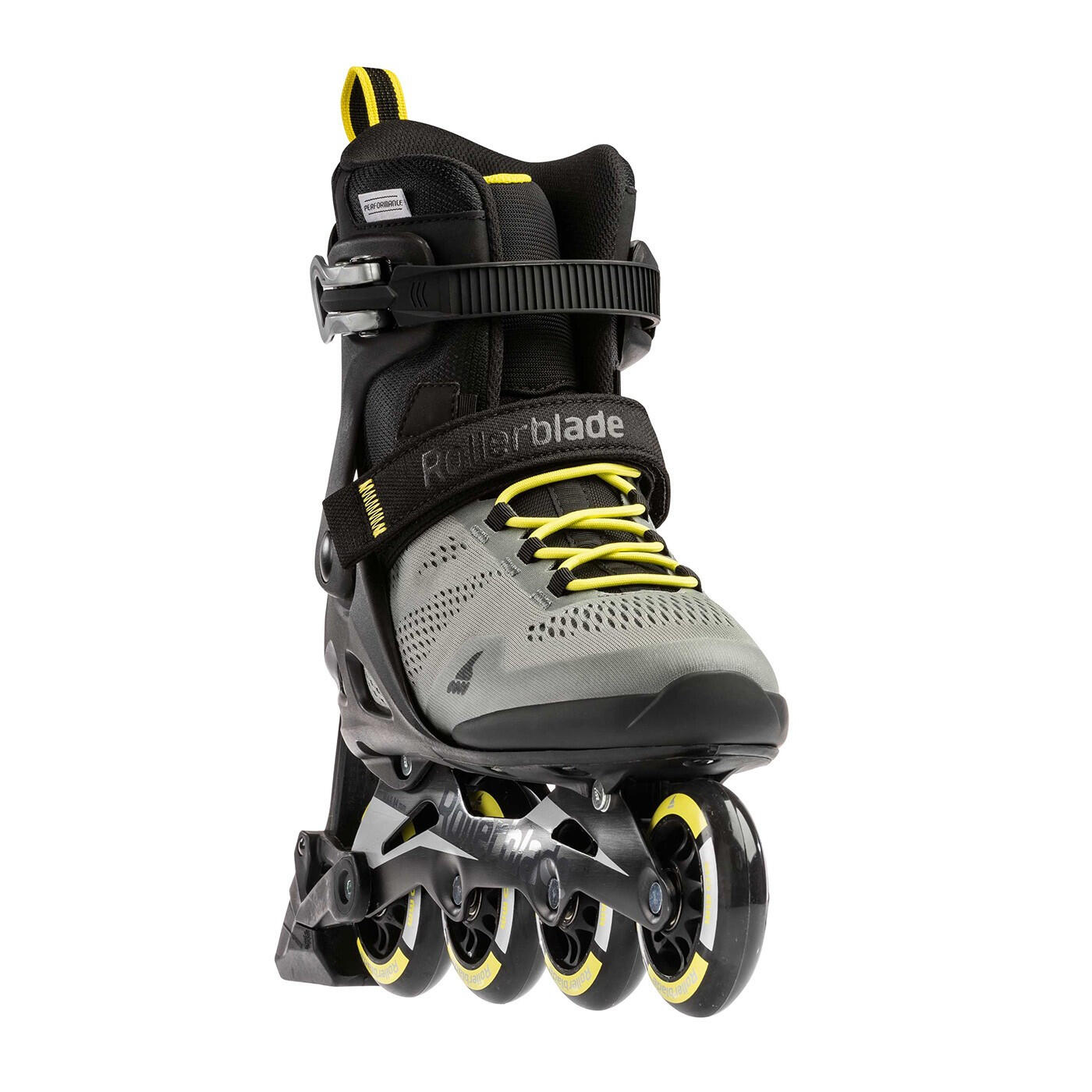 ROLLERBLADE Roller Fitness Macroblade 80 ABT Argent Jaune Neon 2/5