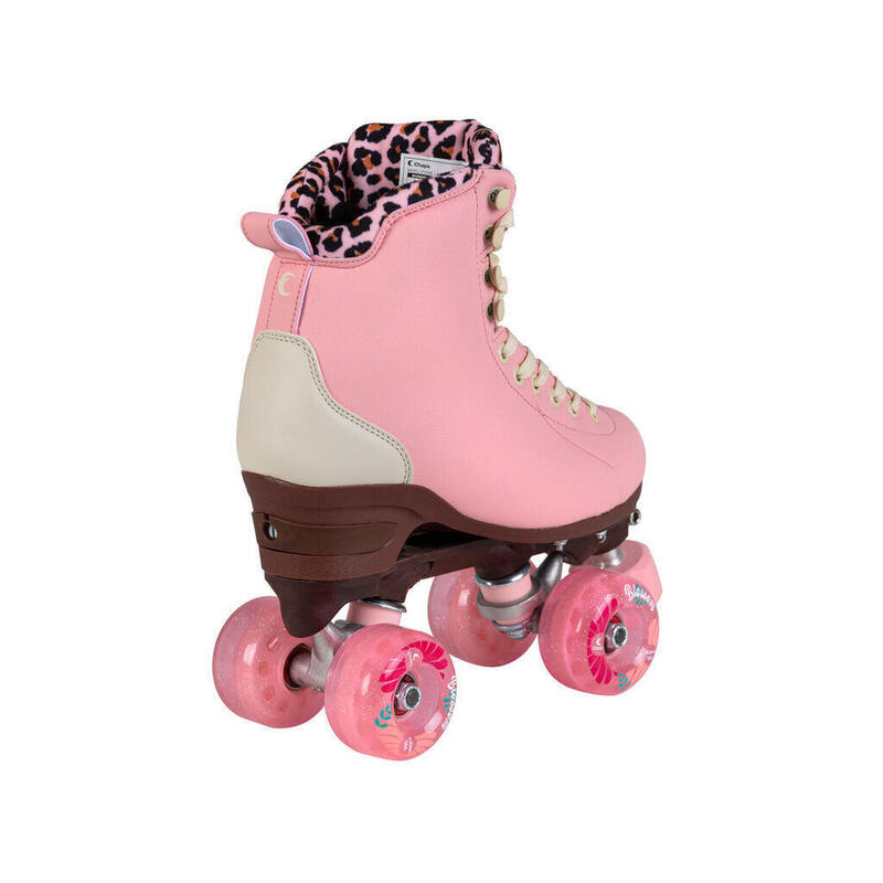 Powerslide Miyu Patine cu role roz leopard