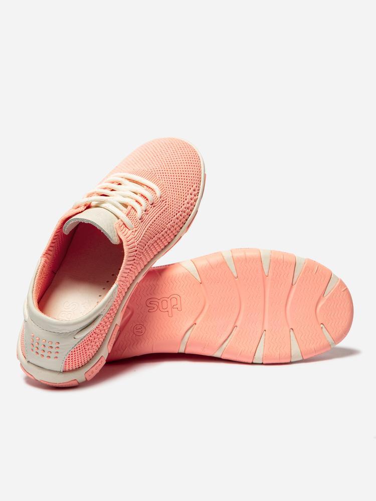 Tennis toile Femme - JAZARIA Rose/rouge 4/4