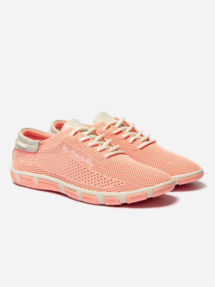 Tennis toile Femme - JAZARIA Rose/rouge 2/4