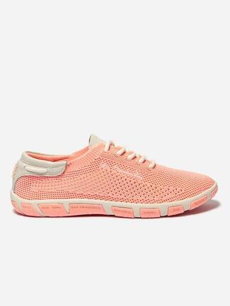 Tennis toile femme JAZARIA Bleu - Cuir et textile