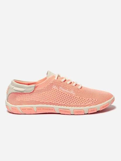 Tennis toile Femme - JAZARIA Rose/rouge