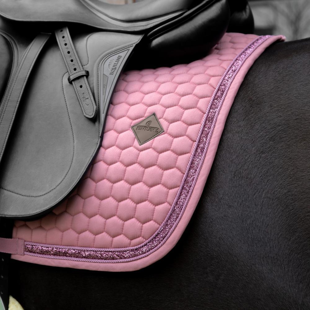 Tapis glitter band dressage fuchsia 3/5