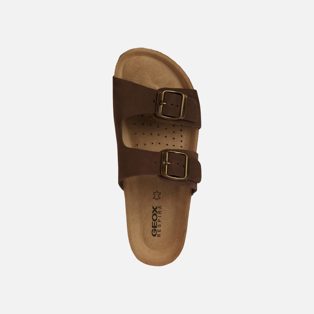 Sandales Femme D BRIONIA Brun Foncé 6/7