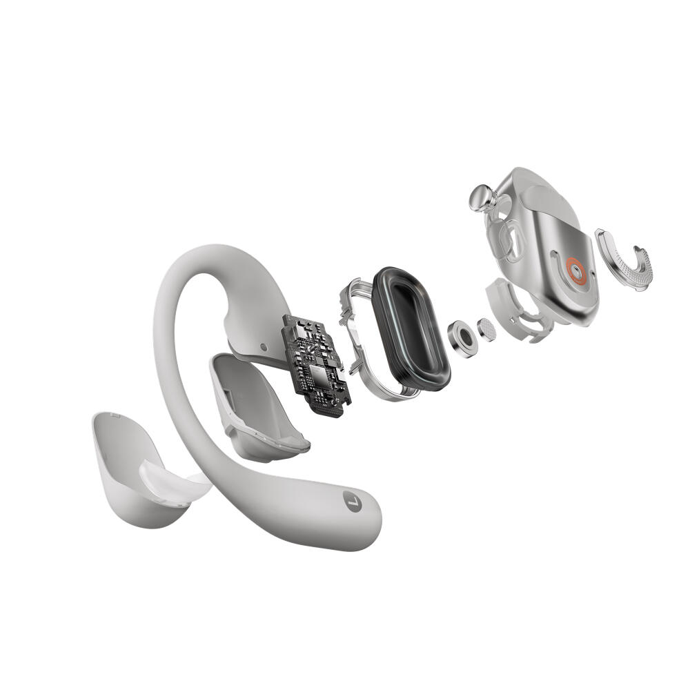 Shokz OPENFIT 2+, Grey Open-Ear Headphones