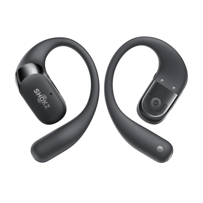 Shokz OPENFIT 2+, Black Open-Ear Headphones