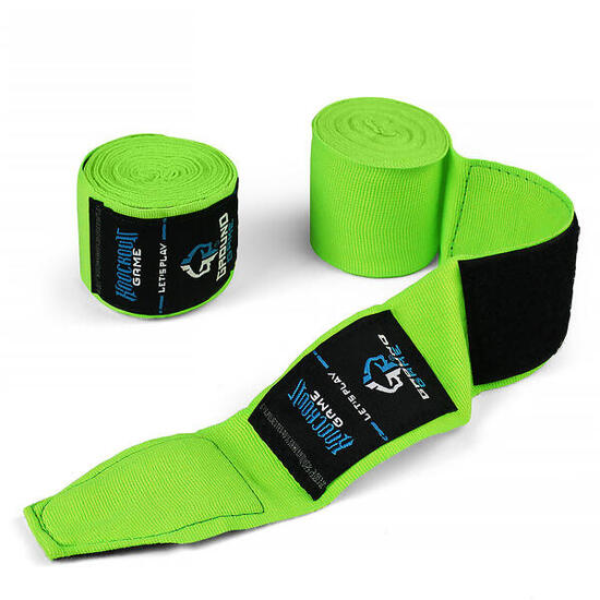 Bandaże bokserskie Ground Game Neon Żółte
