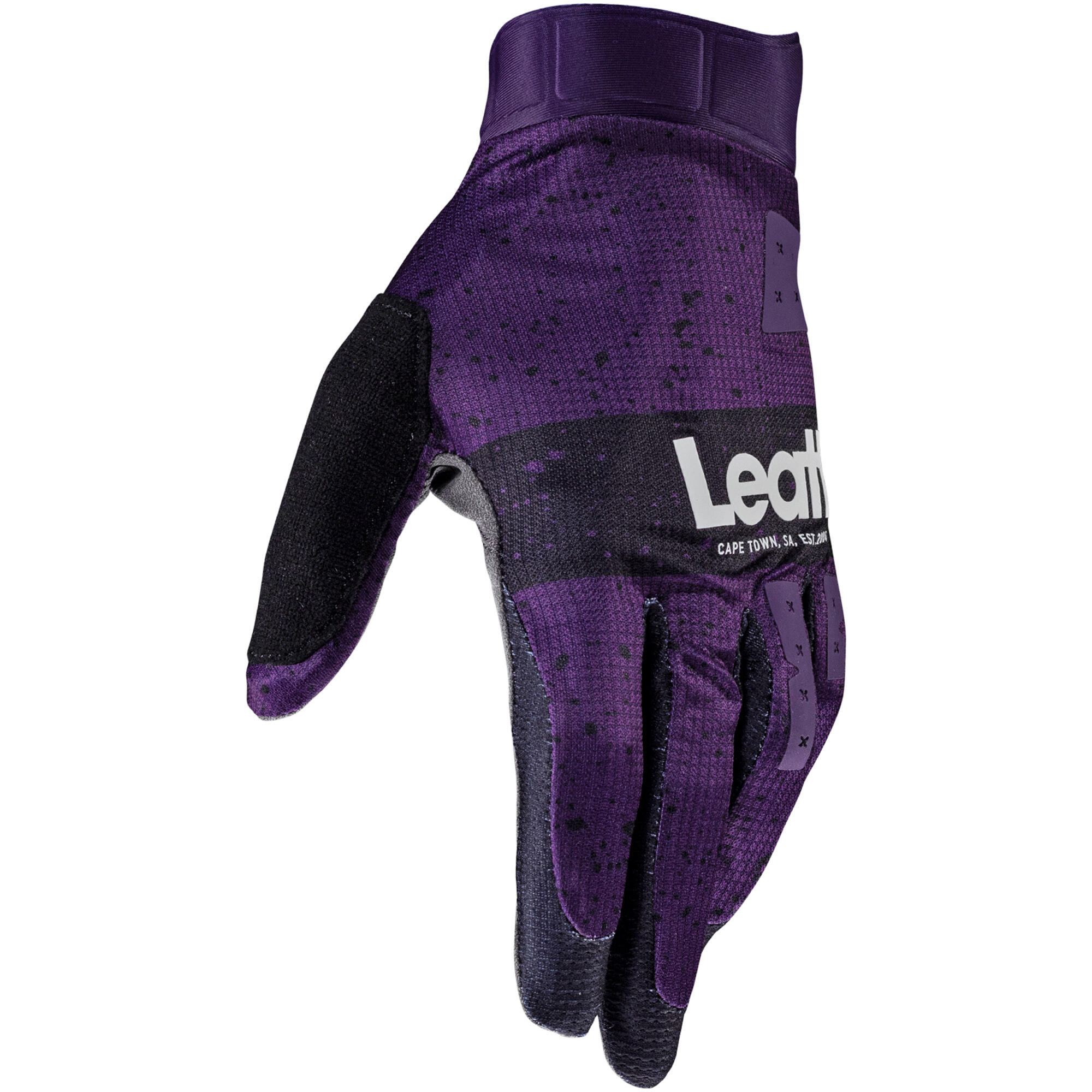 Guantes MTB Gripr 1.0 con palma MicronGrip sin costuras, morados, para hombre 2/5