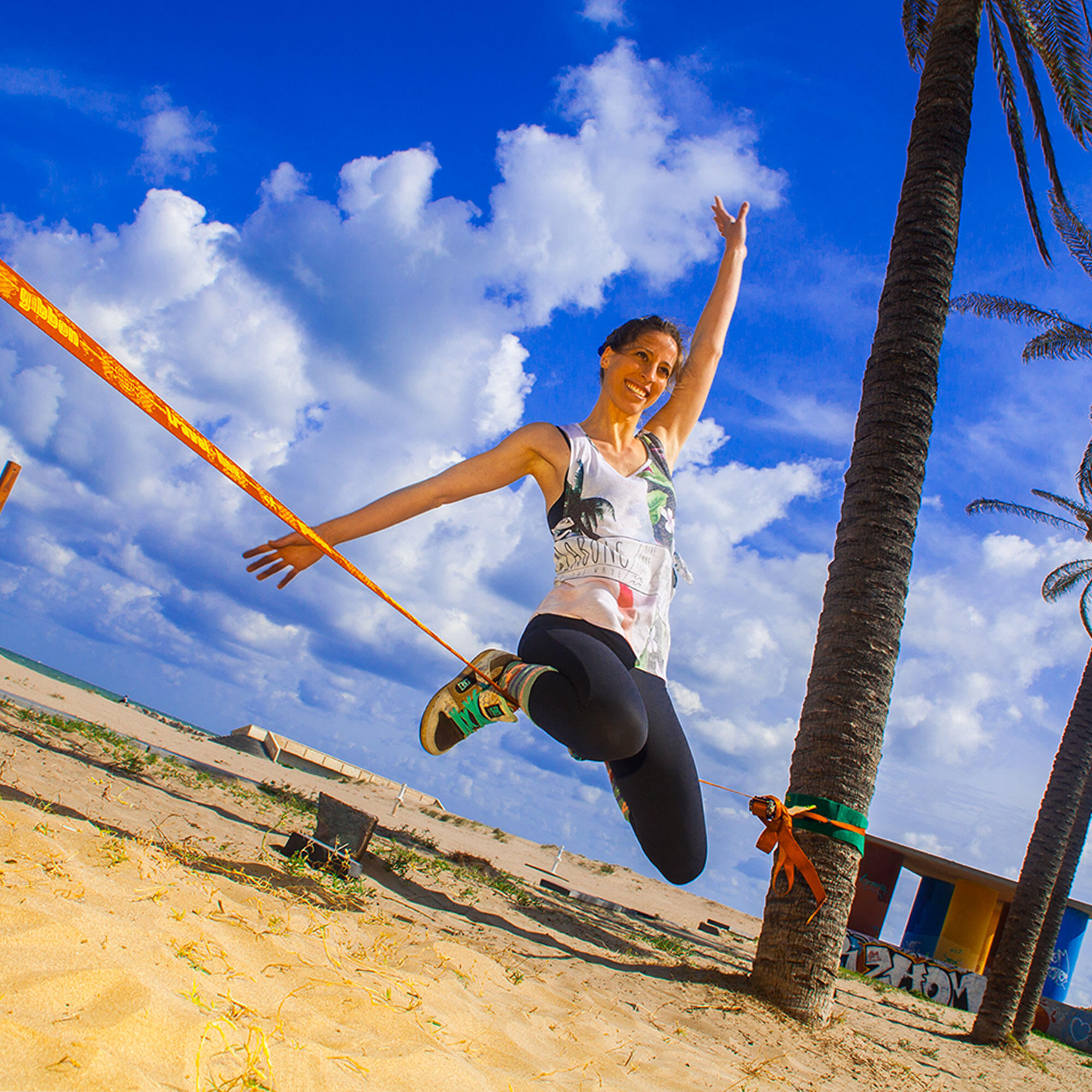 Slackline TRAVELLINE  - Slacklining - Geel 2/7