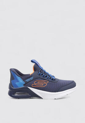 Zapatillas Deportivas Niños Skechers SLIP-INS: MICROSPEC MAX Azul