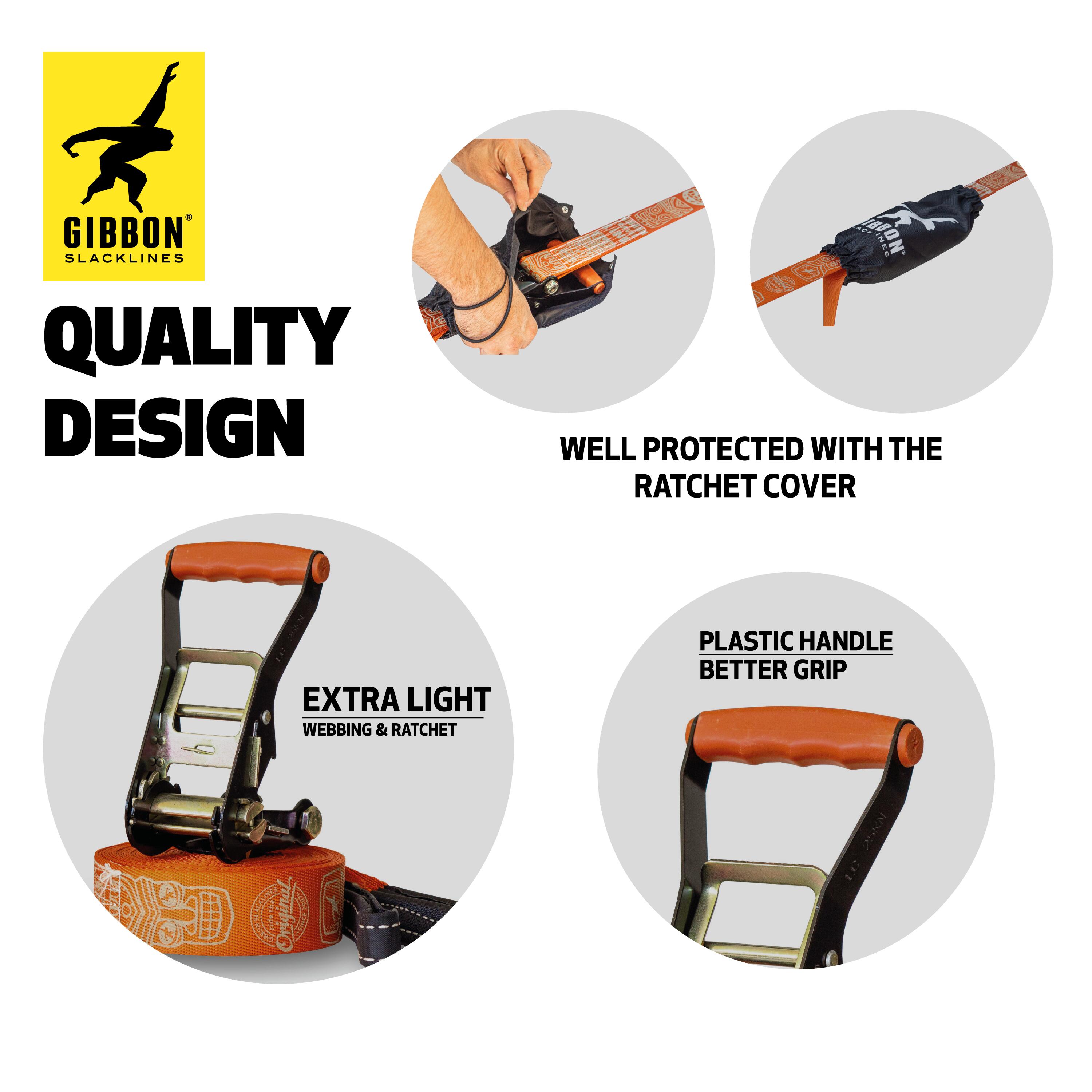 Slackline TRAVELLINE  - Slacklining - Geel 5/7