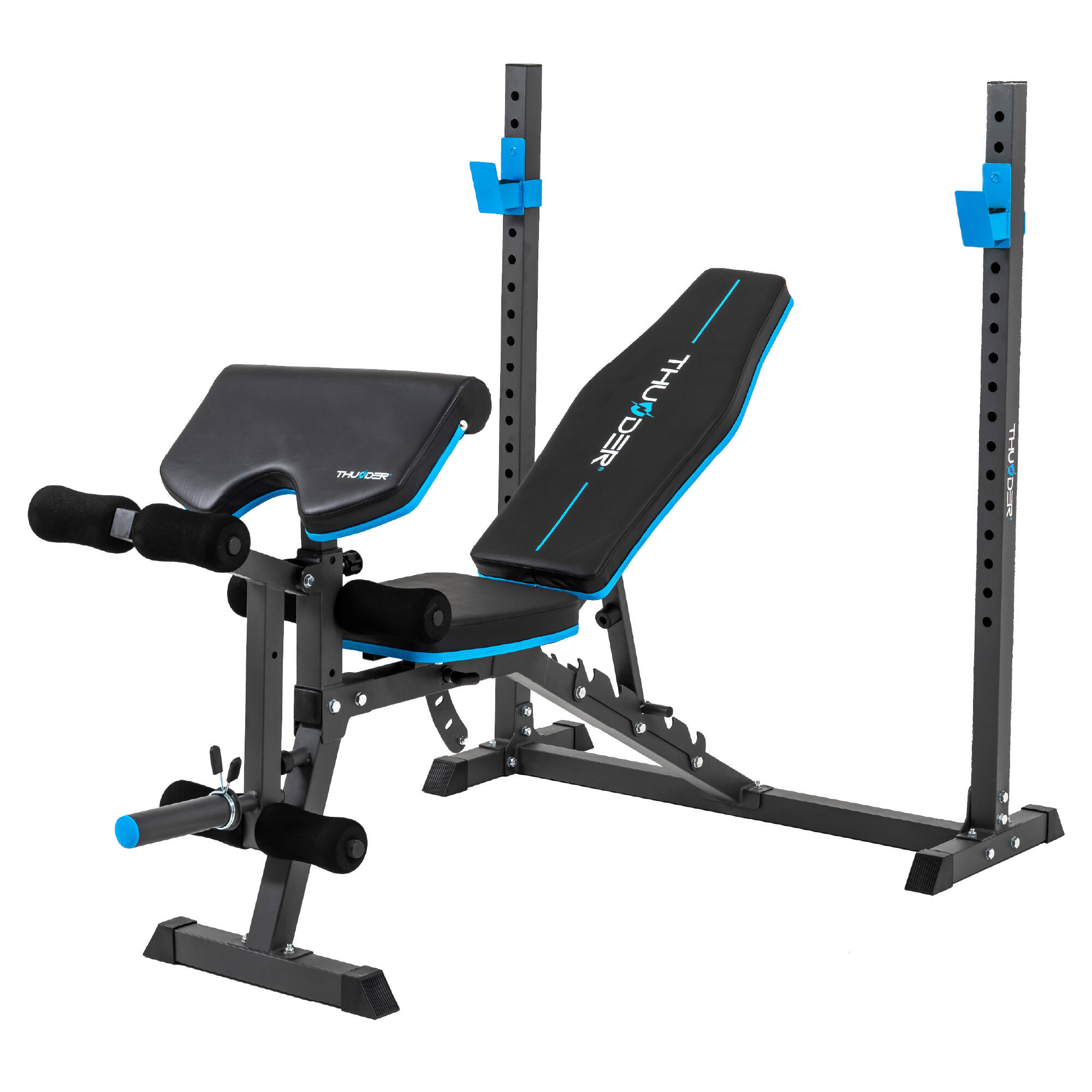 Thunder - Banc De Musculation Thunder Croul - Banc De Musculation - Bleu|noir - Decathlon