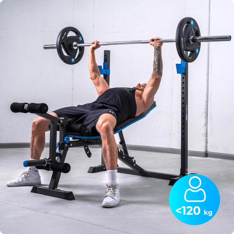 Bancă antrenament THUNDER CROUL cu suport biceps și presă