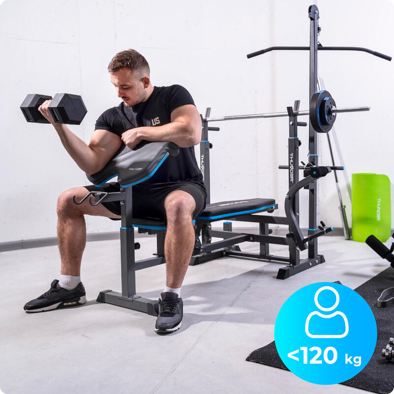 Többfunkciós súlyzós edzőpad THUNDER VIGOR-C