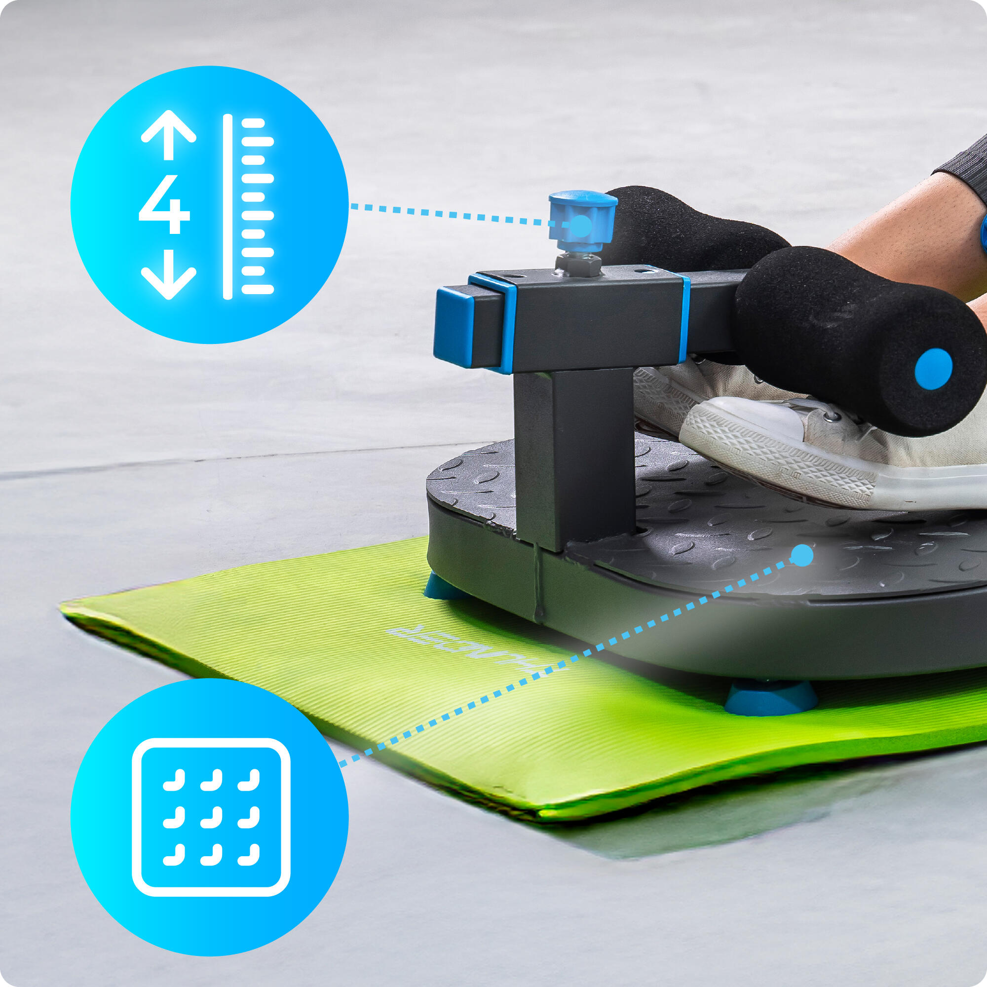 Planche multifonctionnelle pour squats sissy Thunder TENZ 7/8