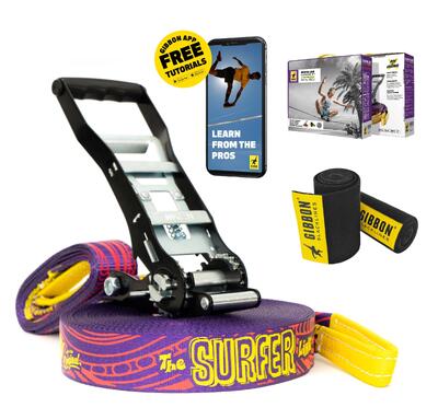 Slackline surferline - slacklining - blauw