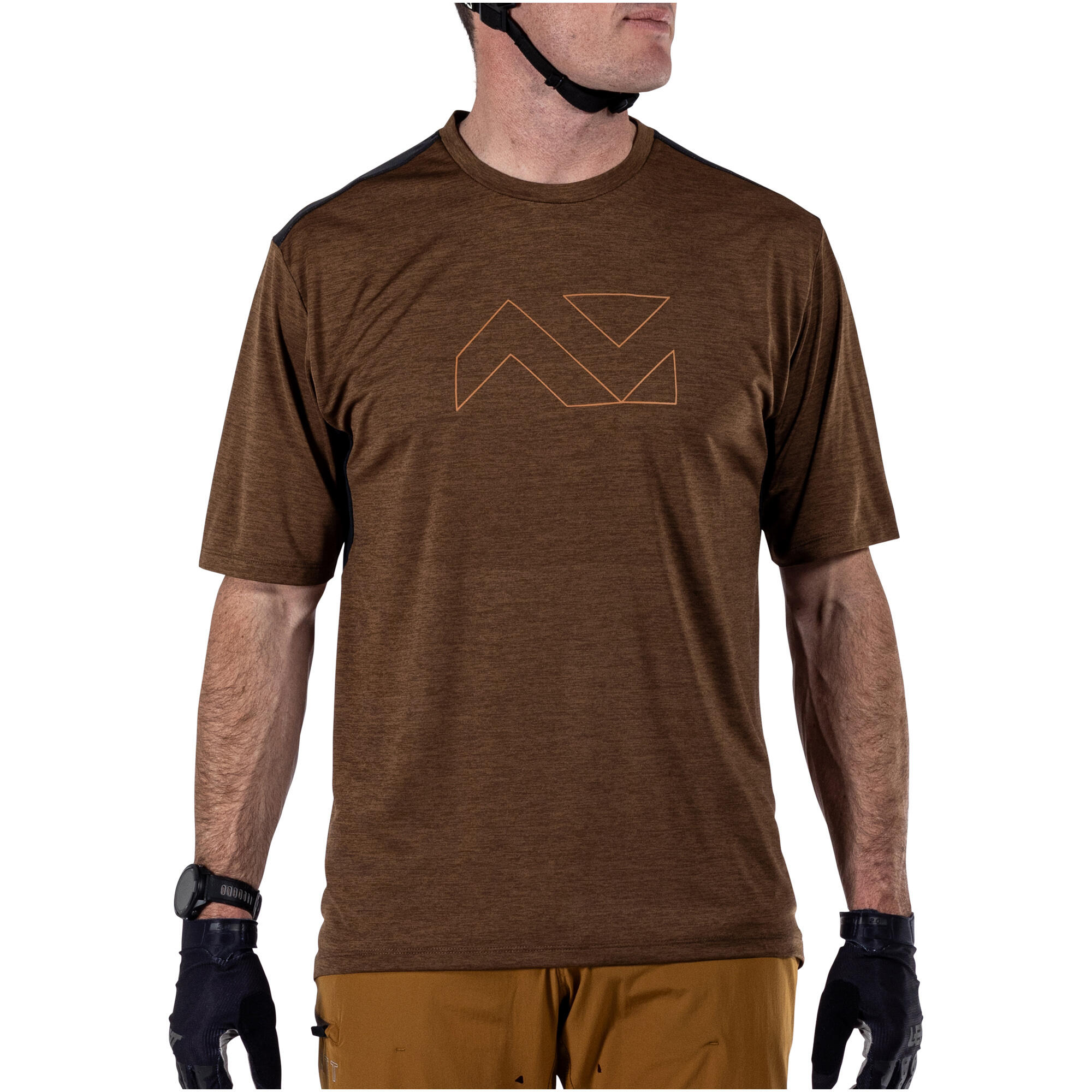 Leatt - Maillot Vtt Trail 1.0 Avec Inserts En Tissu Ice-yarn Multicolor Homme - T-shirt Manches Courtes - Marron|multicolore - 40 M - Decathlon