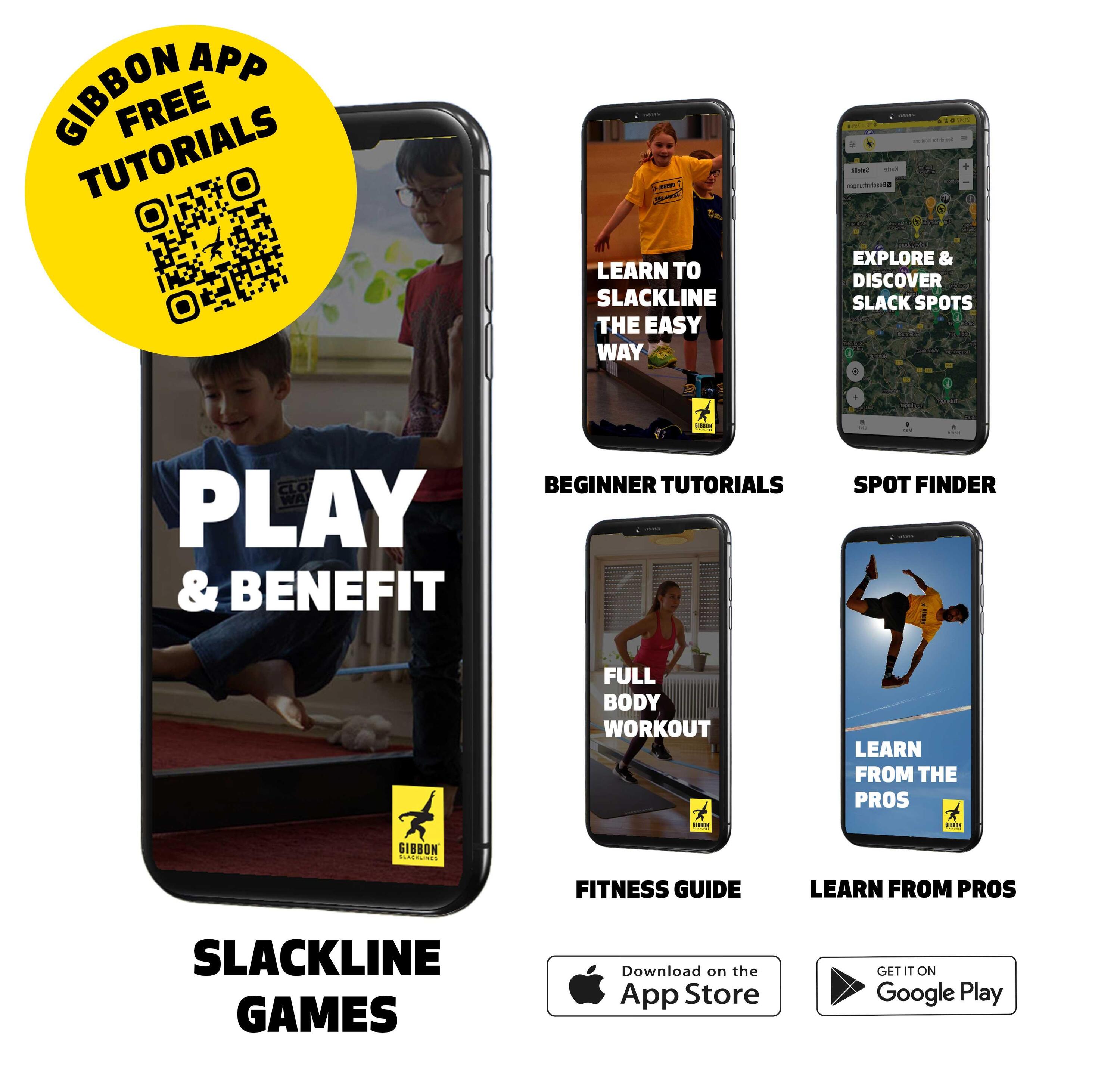 Slackline FUNLINE met boombescherming - Slacklining - Blauw 4/8