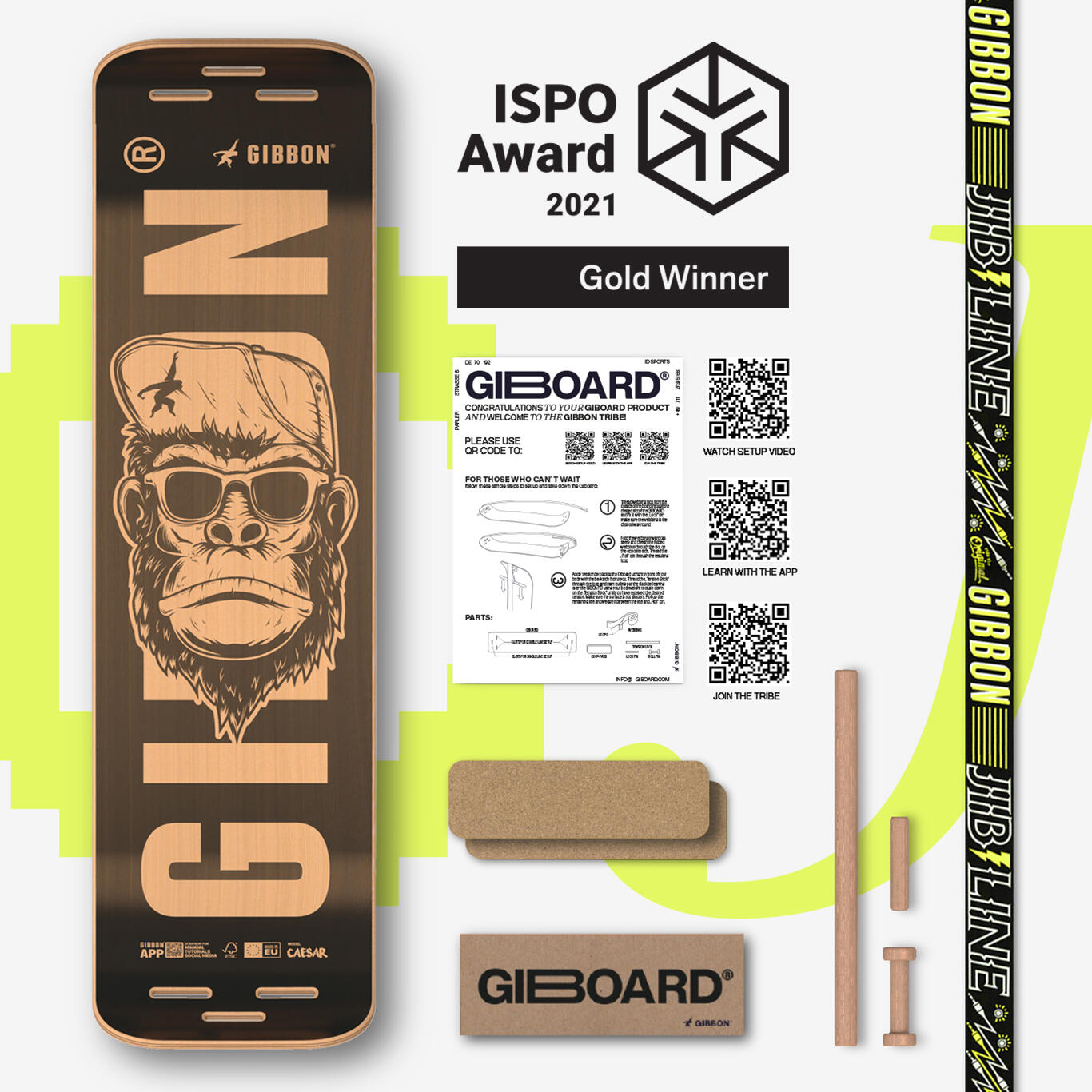 Seconda mano - Slackboard Giboard Caesar Jib, FSC - Multicolore - Eccellente 2/7