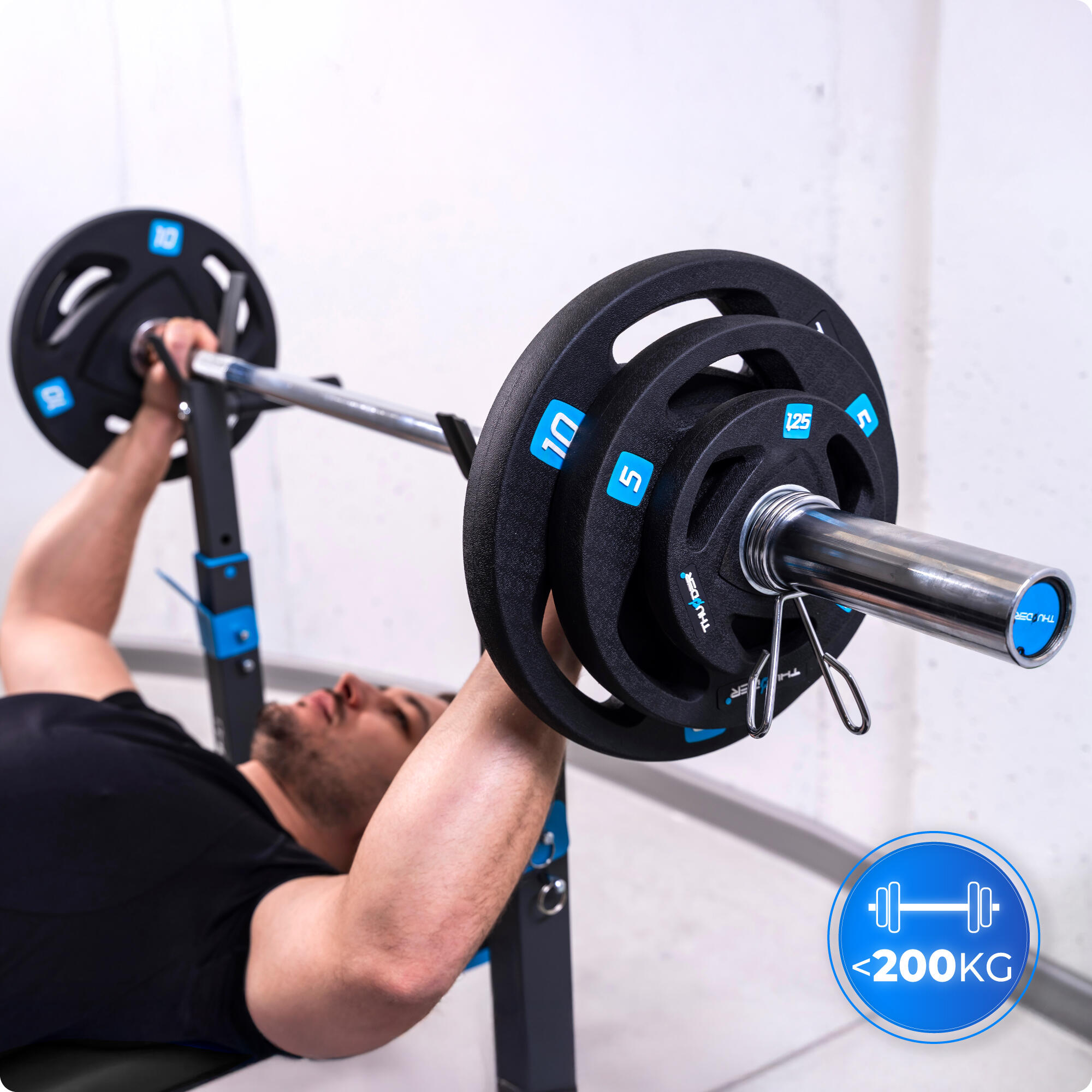 Soporte para barra PRESA ajustable para ejercicios Thunder 7/8