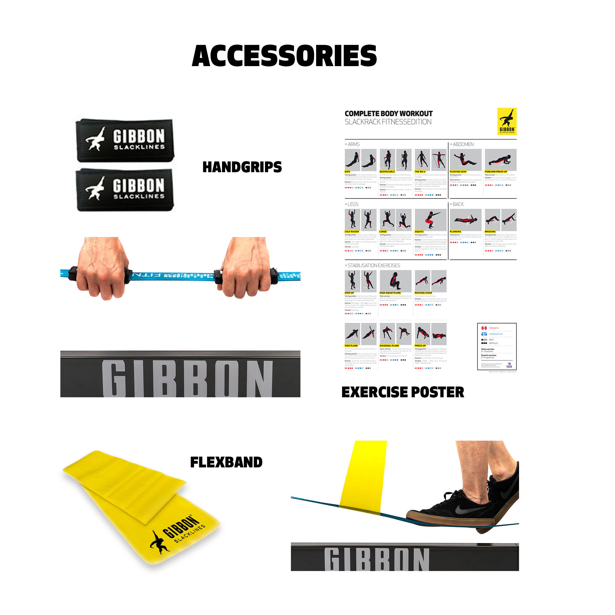 Slackline SLACKRACK FITNESS - Slacklining - Blauw 5/8