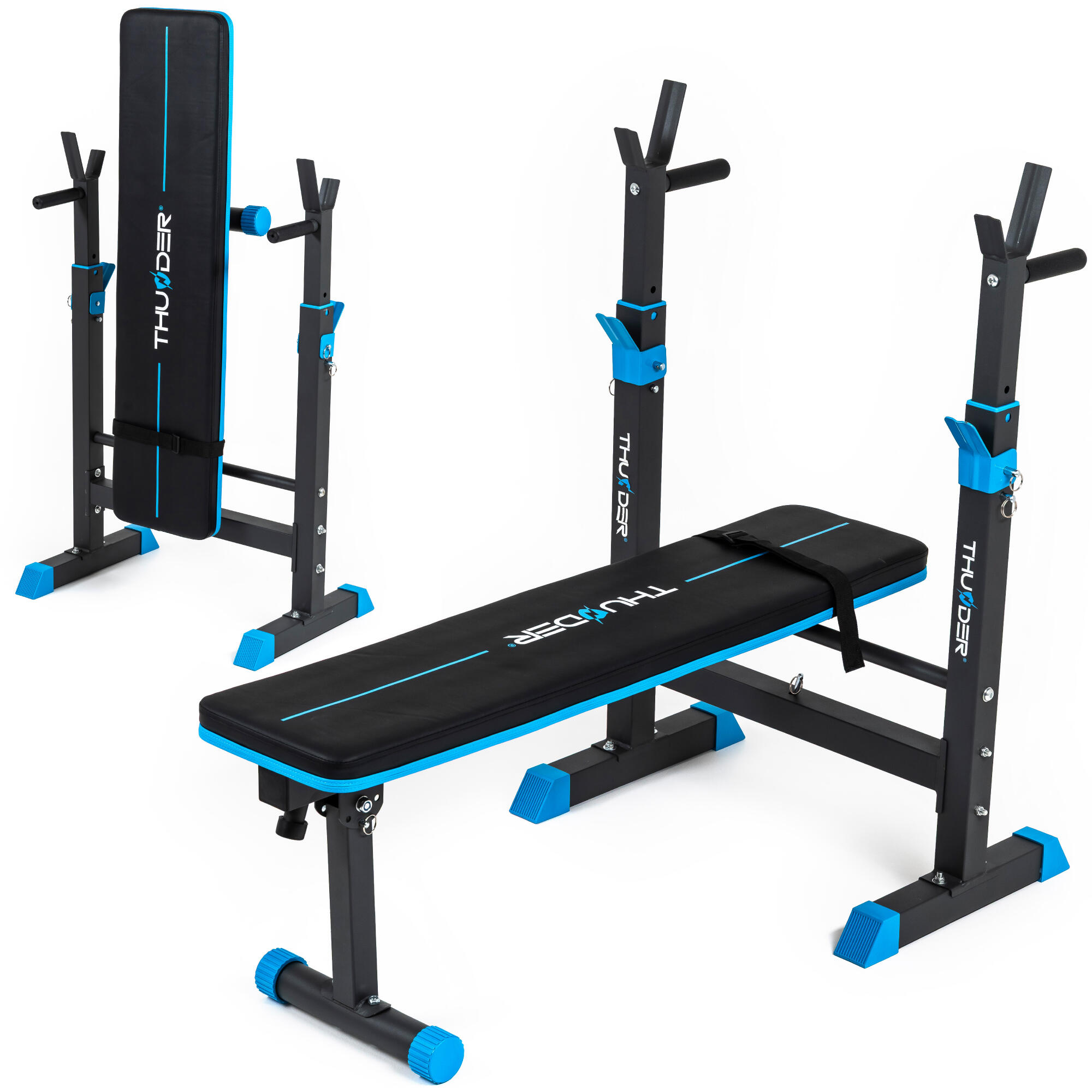 Thunder - Banc De Musculation Thunder Monet - Banc De Musculation - Bleu|noir - Decathlon