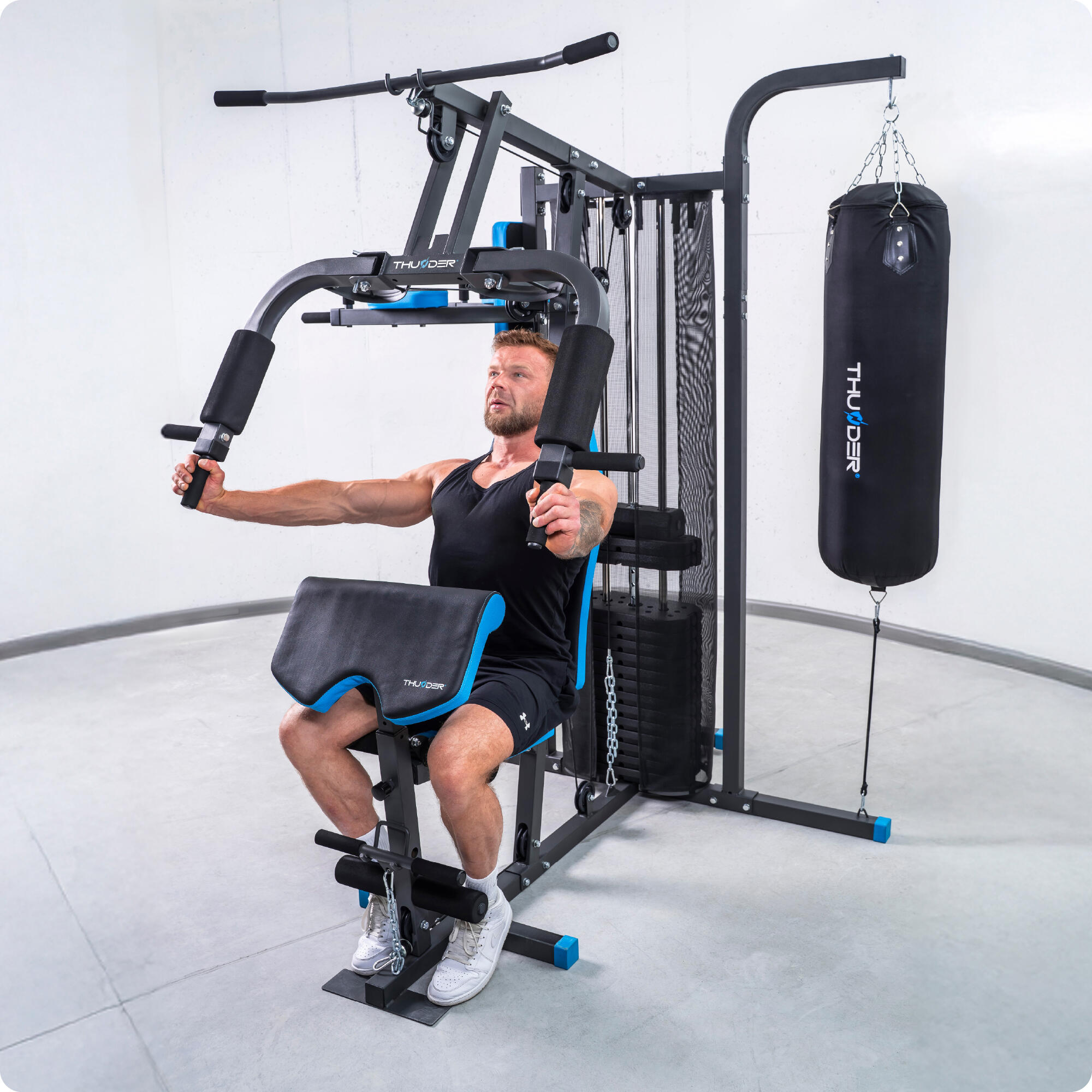 Atlas treningowy do ćwiczeń THUNDER PUNCH wielostanowiskowy 4/8