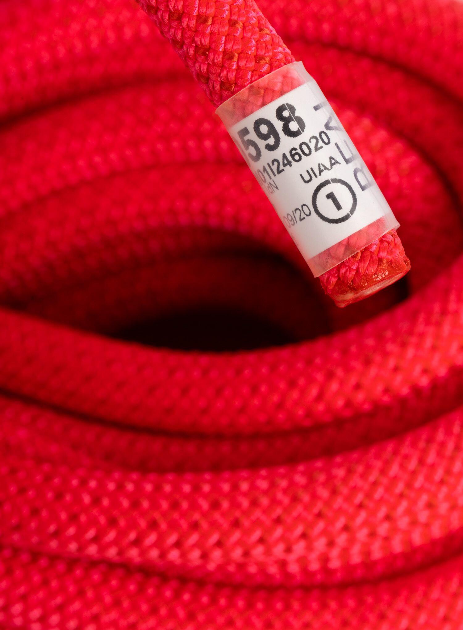 Corde Beal Zenith 9,5 mm 60 m rose légère compacte pour escalade simple 7/7