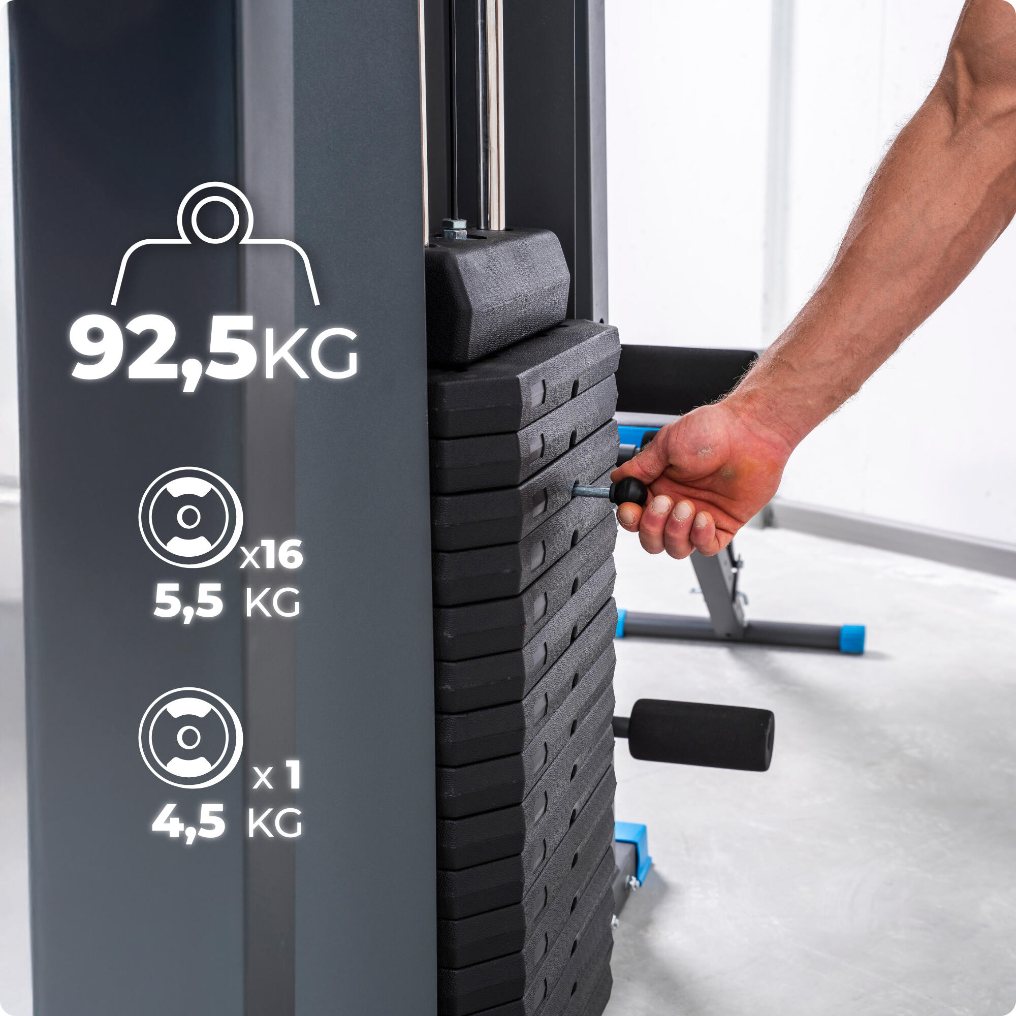 Atlas treningowy THUNDER HEAVY profesjonalny sprzęt do ćwiczeń 7/8
