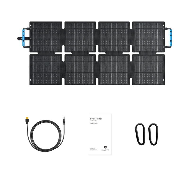 Panou solar portabil BLUETTI PV60, 60 W - Pentru Premium 30 V2/AC50P/AC2P AC70P