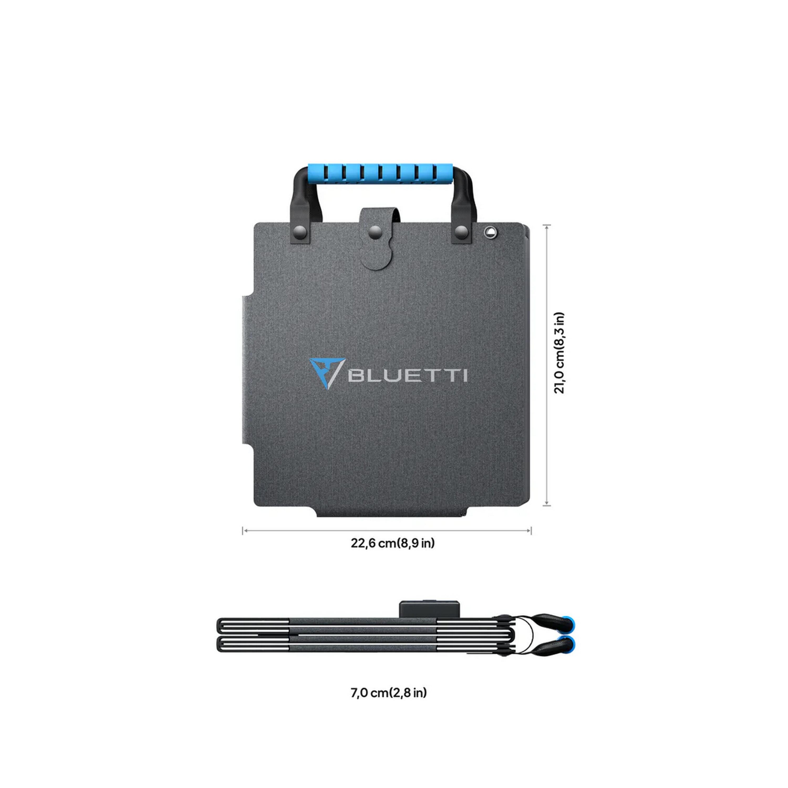 Panel solar portátil BLUETTI PV60, 60 W - Para Premium 30 V2/AC50P/AC2P AC70P 5/7