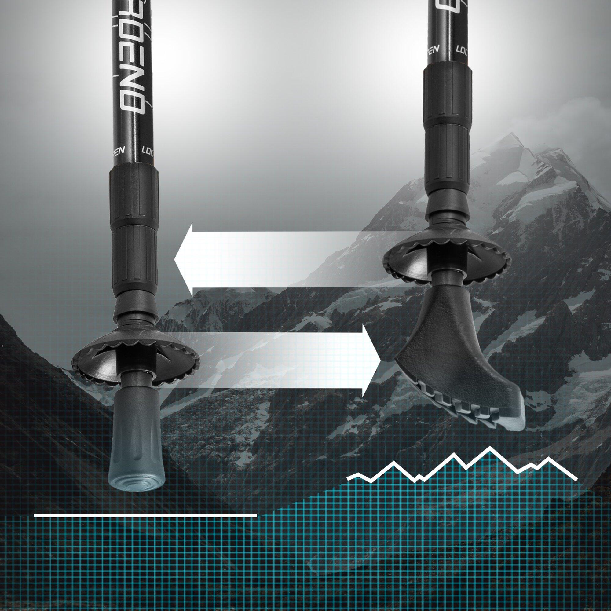 Bâtons de trekking Hop-Sport HS-0135TP Nordend 5/7