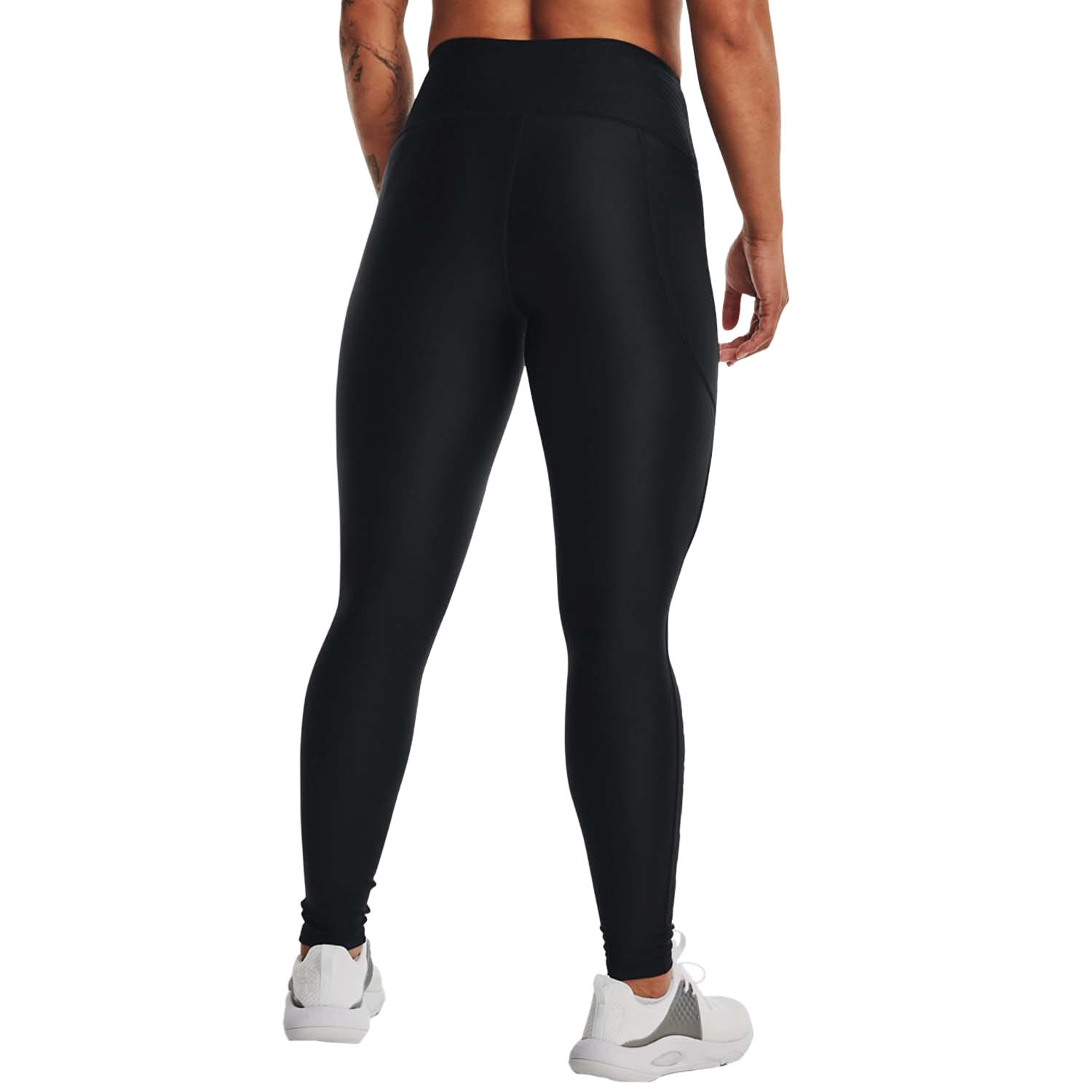 Womens/Ladies HeatGear Reflective Leggings (Black) 4/4