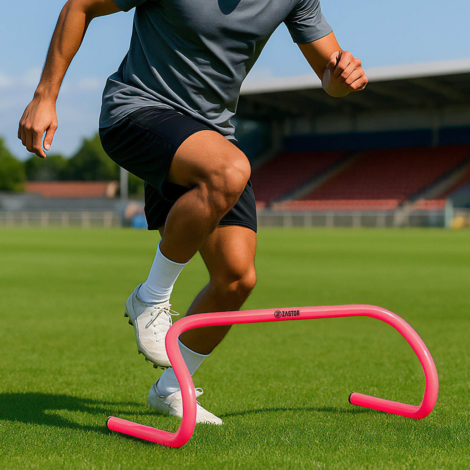 Set Valla Entrenamiento Antilesión Zastor SAFE 15cm Fucsia 4/4