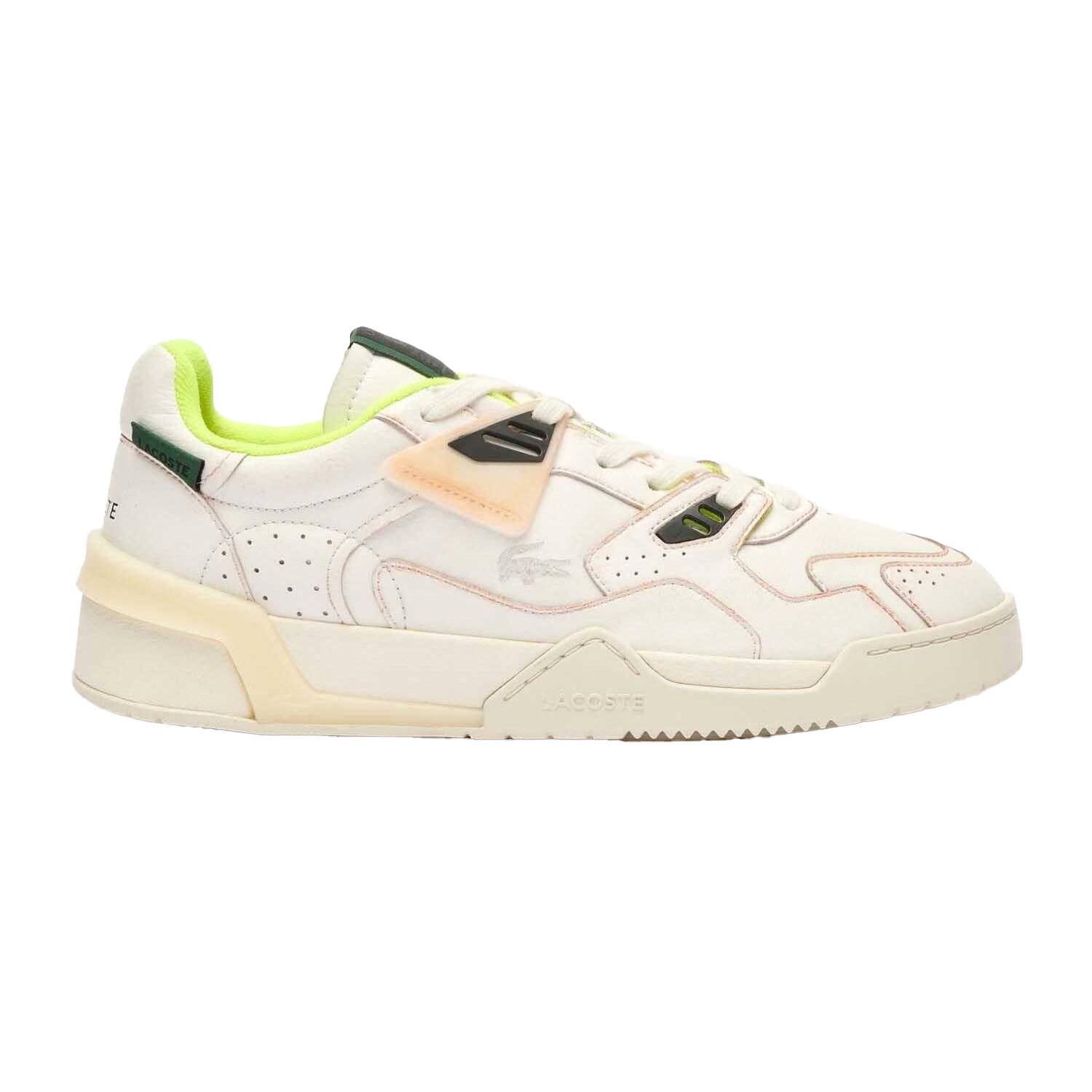 Mens LT 125 Leather Trainers (White) 3/4