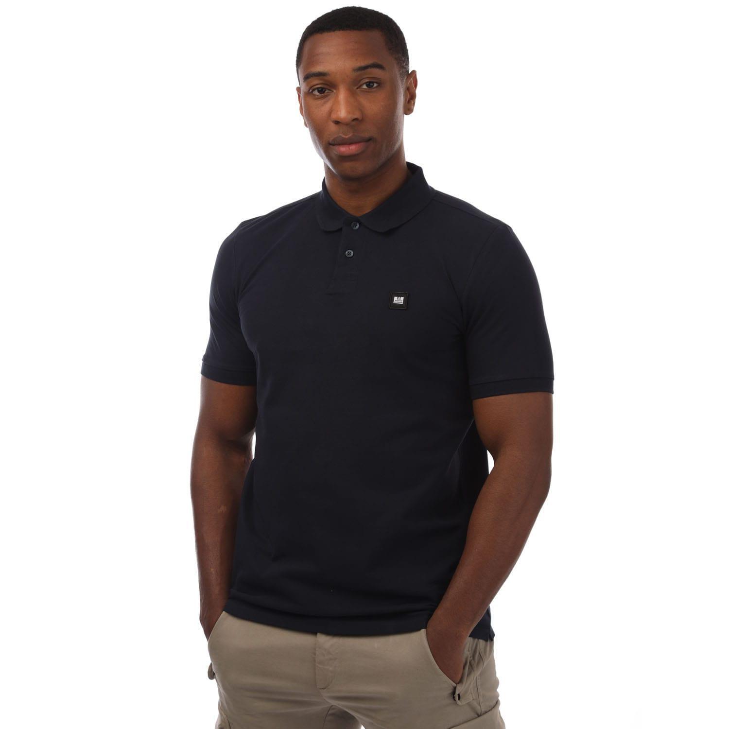 WEEKEND OFFENDER Mens Barnum Polo Shirt (Navy)