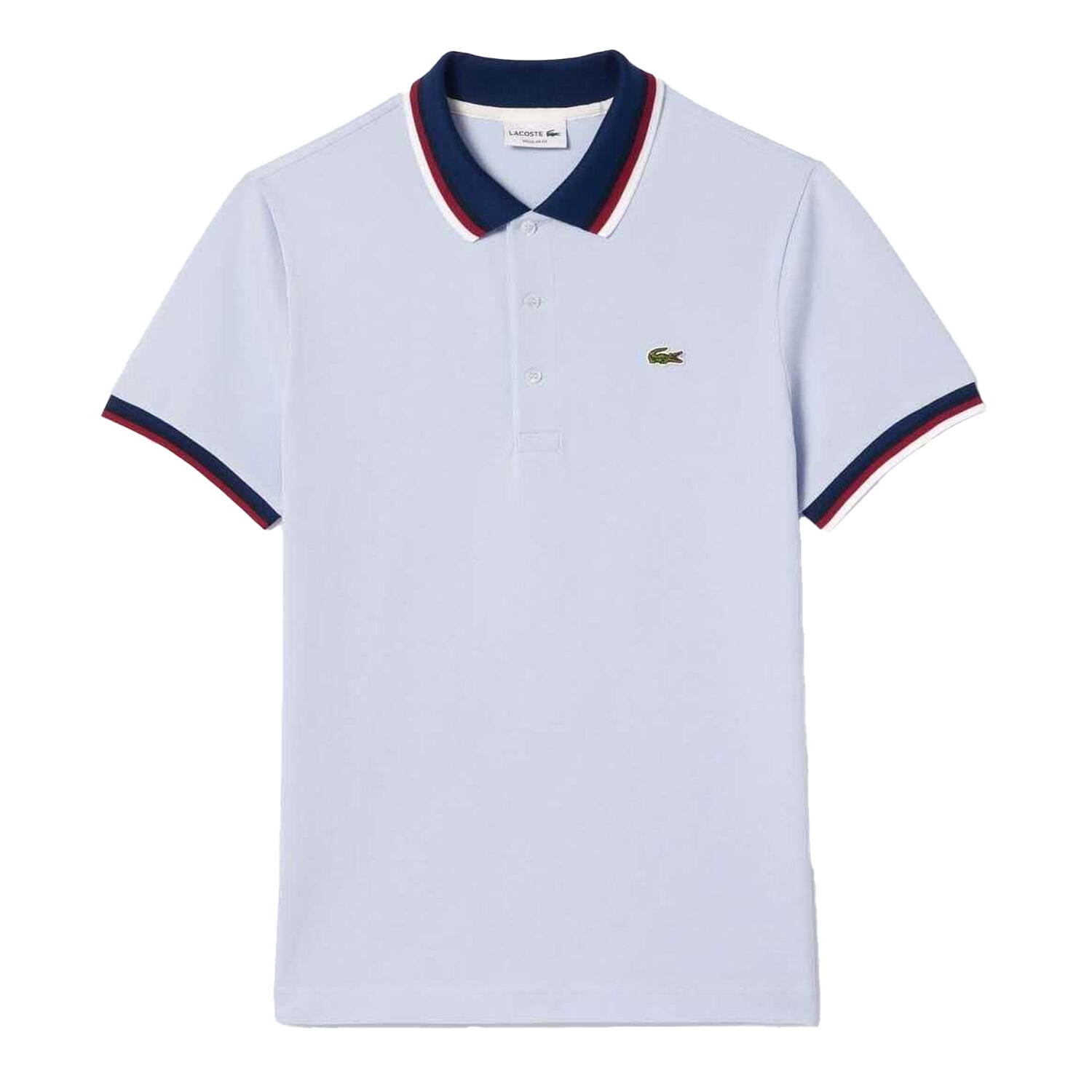 Mens Mini Pique Stretch Regular Polo Shirt (Blue) LACOSTE Decathlon