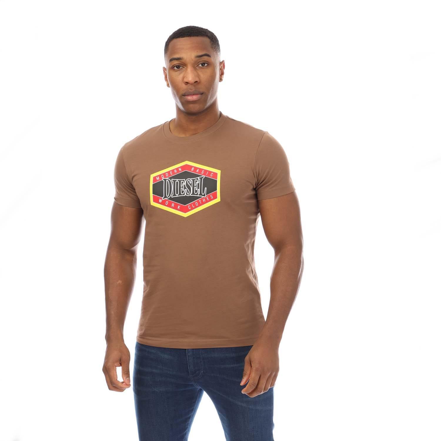 DIESEL Mens TDiegor 15I TShirt (Brown)