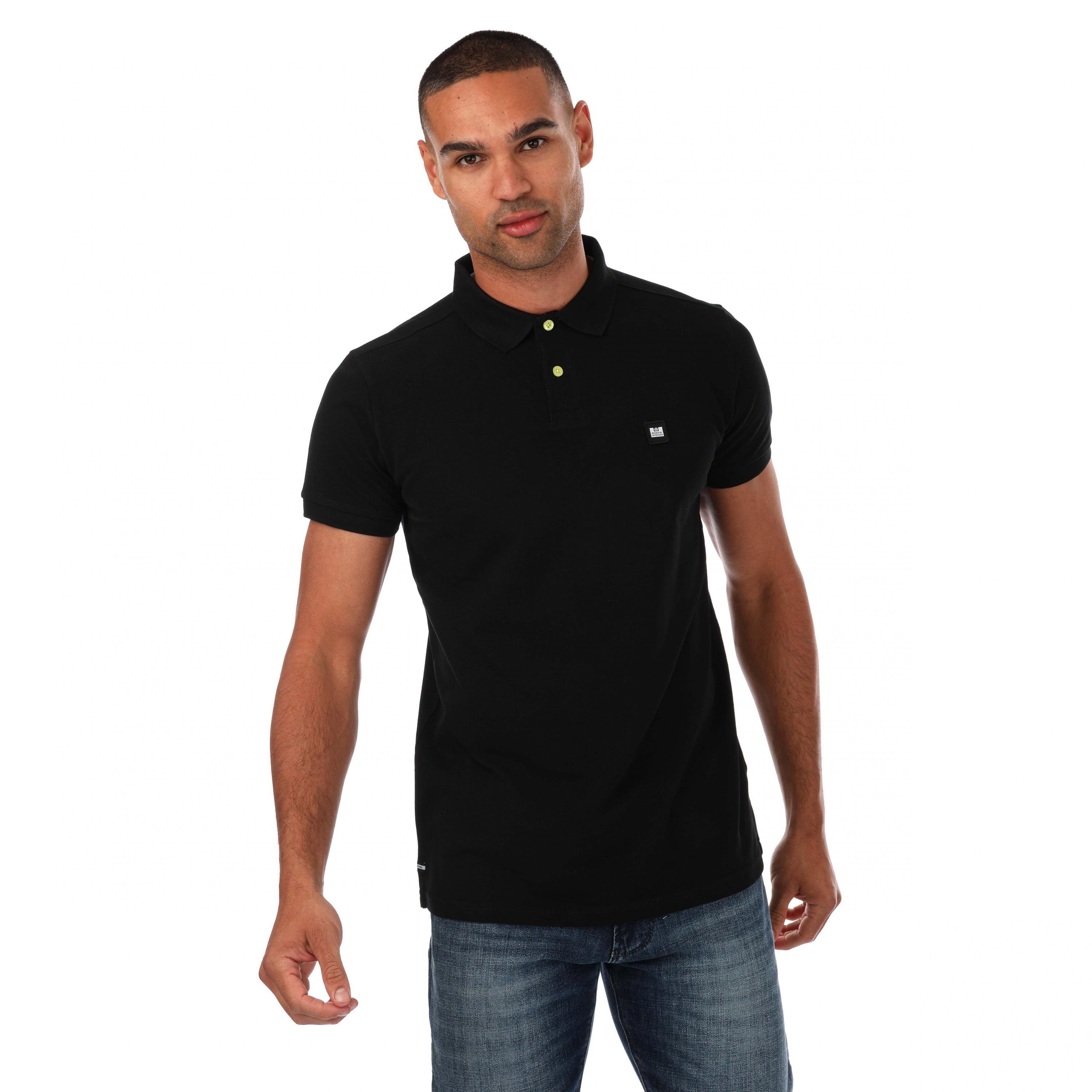 WEEKEND OFFENDER Mens Barnum Polo Shirt (Black)
