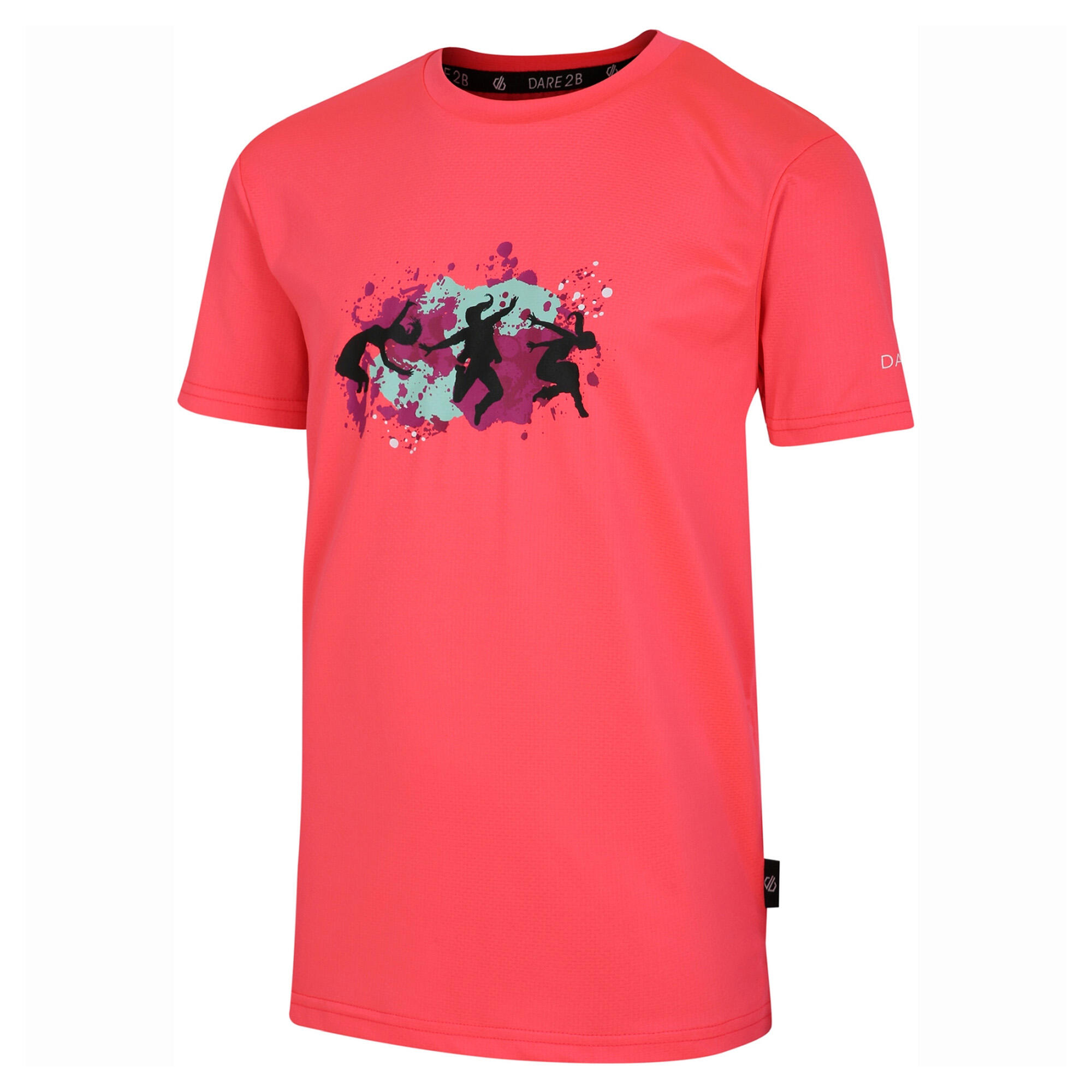 Childrens/Kids Amuse II Monkey TShirt (Neon Pink) 3/5