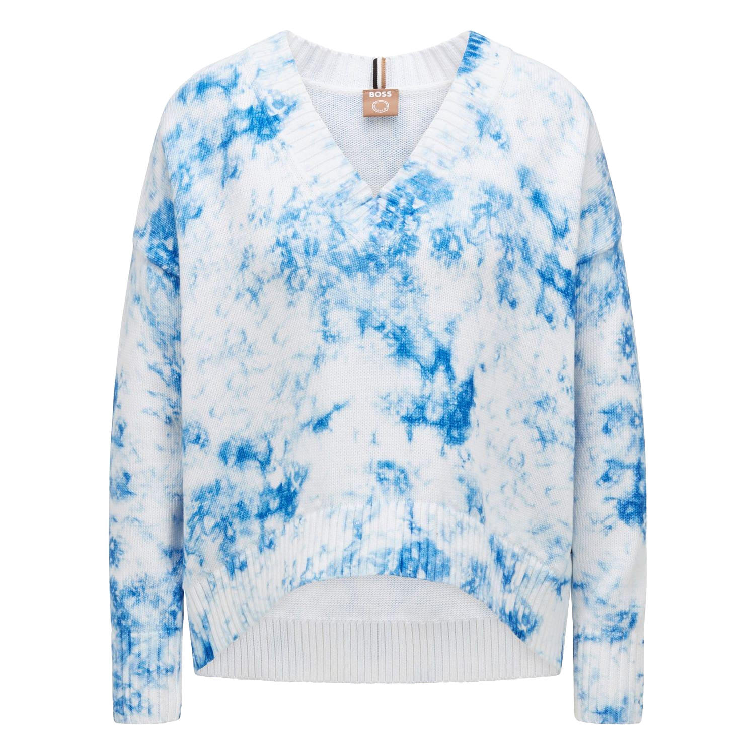 BOSS Womens/Ladies Sweater Top (White/Blue)