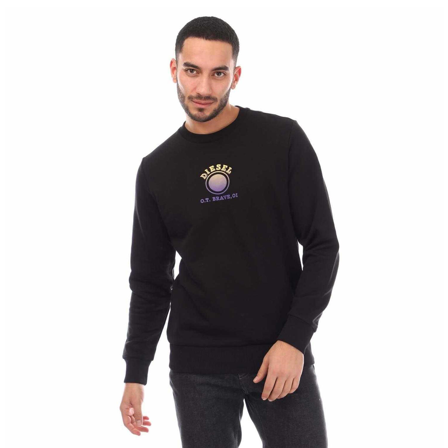 DIESEL Mens SGir 55 Sweatshirt (Black)