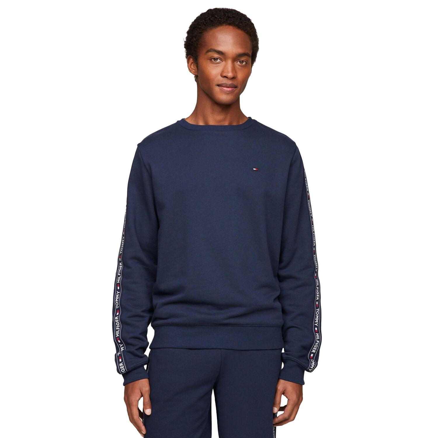 Crewneck Sweatshirt Tommy Hilfiger Lounge Tape Logo Sweatshirt