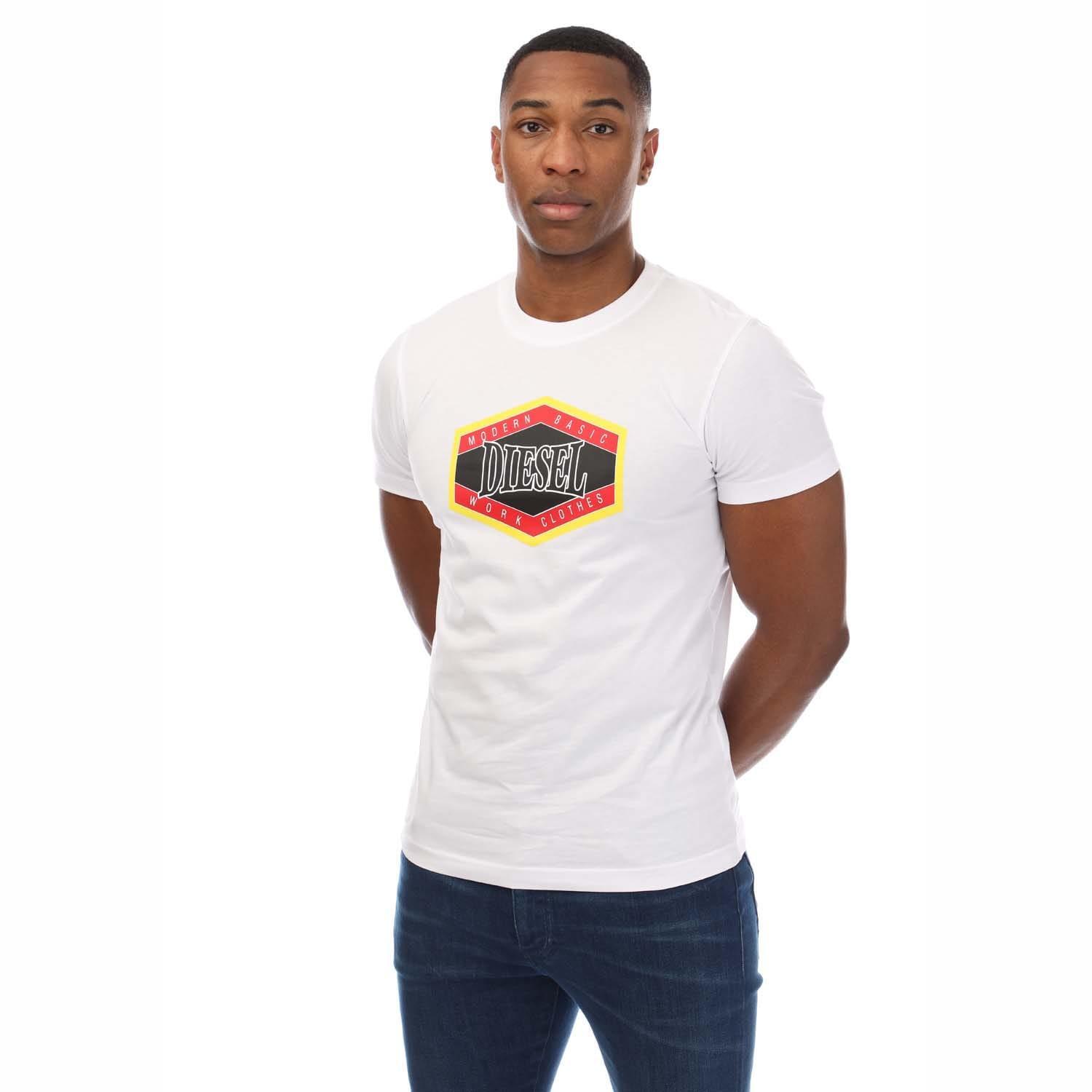DIESEL Mens TDiegor 15I TShirt (White)