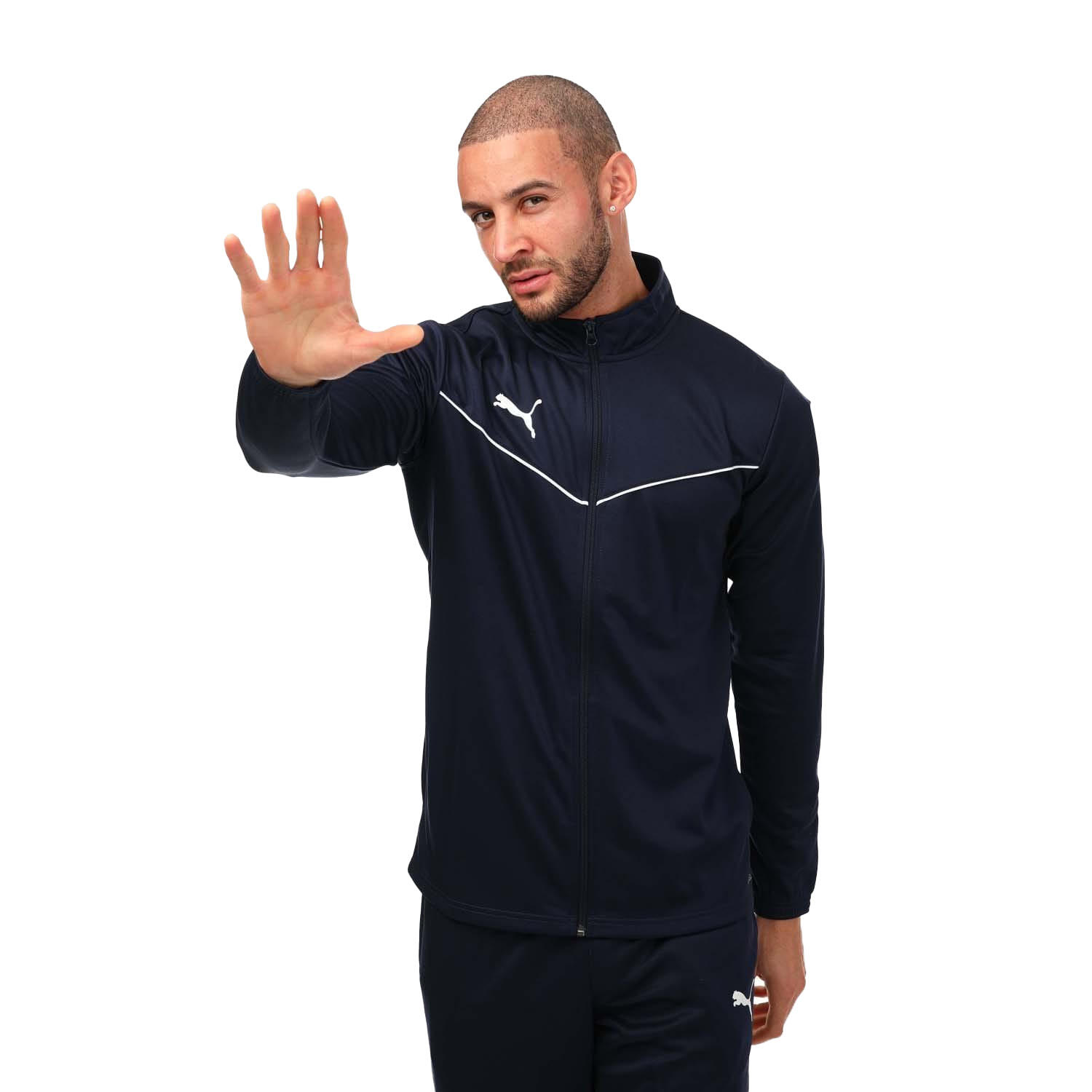 Chaqueta Team Rise de Poliéster Entrenamiento para Hombre Marino 4/4