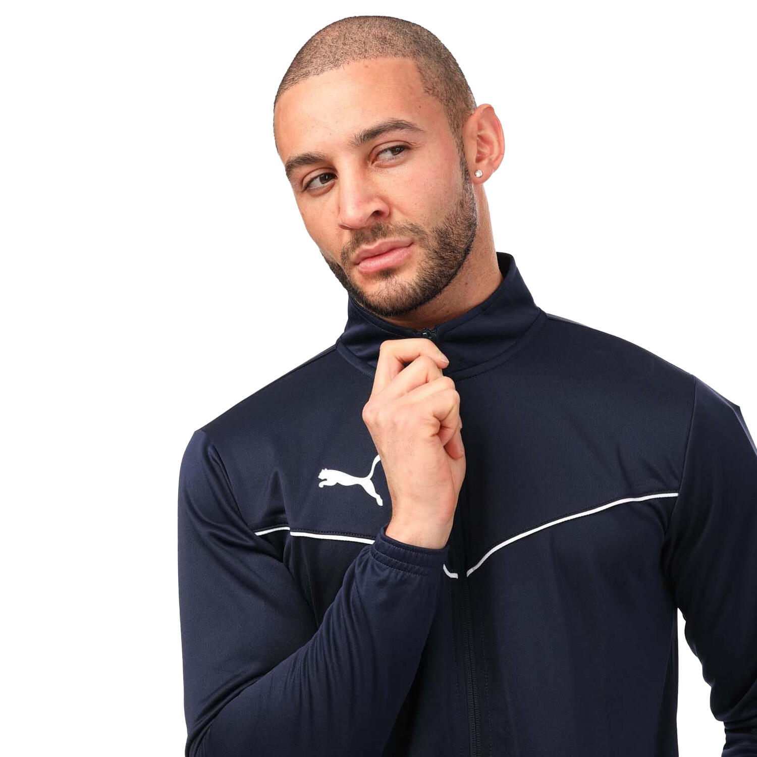 Chaqueta Team Rise de Poliéster Entrenamiento para Hombre Marino 3/4
