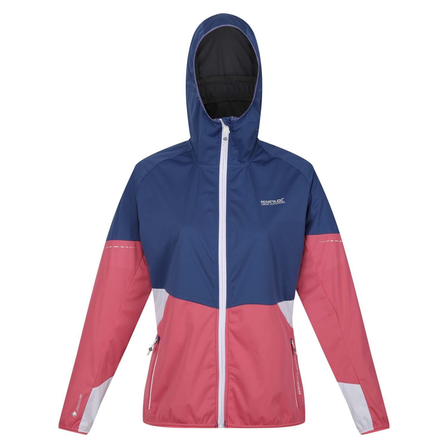 REGATTA Womens/Ladies Tarvos V Colour Block Lightweight Soft Shell Jacket (Fruit /Dusty