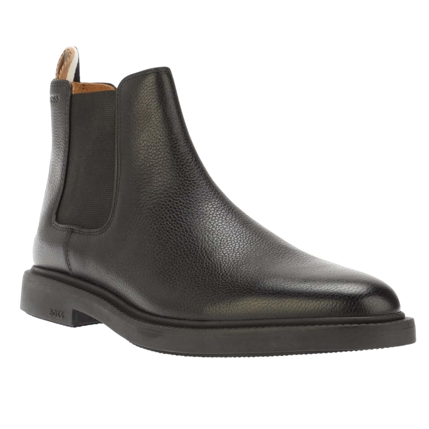 Mens Larry Leather Chelsea Boots (Black) 1/4