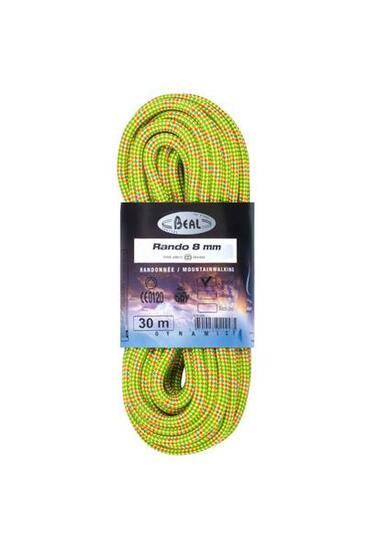 Corde Beal Rando 8 mm 20 m jaune Golden Dry UNICORE légère 37 g/m
