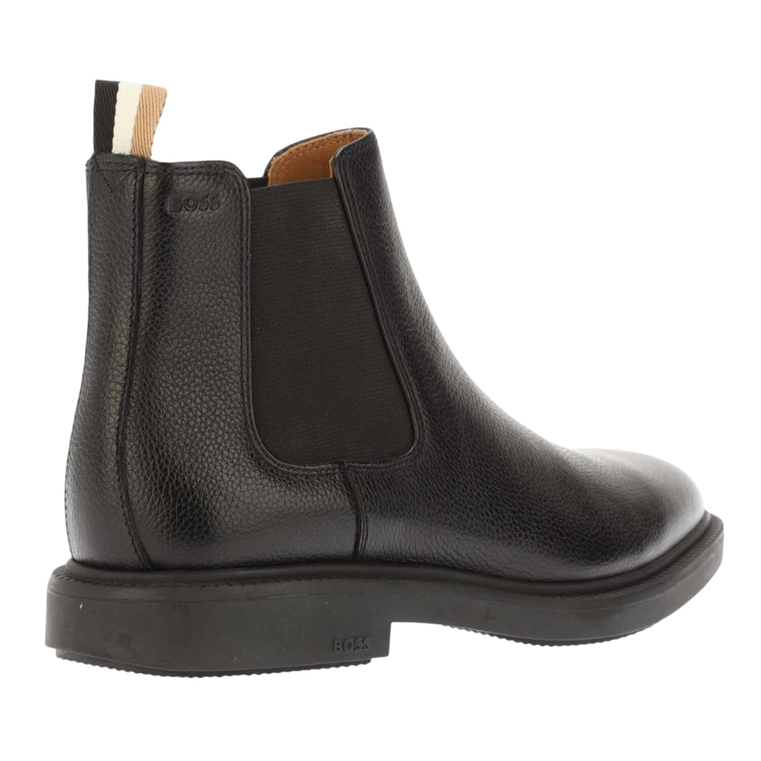 Mens Larry Leather Chelsea Boots (Black) 2/4